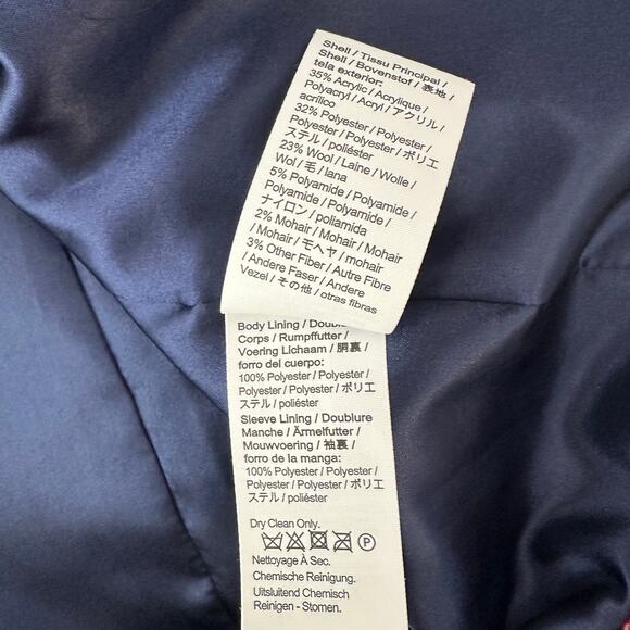 NEW J.Crew Collection Blazer Jacket Italian Plaid Holiday Preppy Red Navy US 2 - Picture 6 of 14